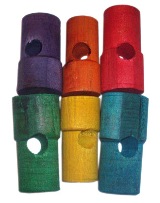 RM CWDD COLORED WOODEN DRILLED DOWELS LGE (36) - Click Image to Close